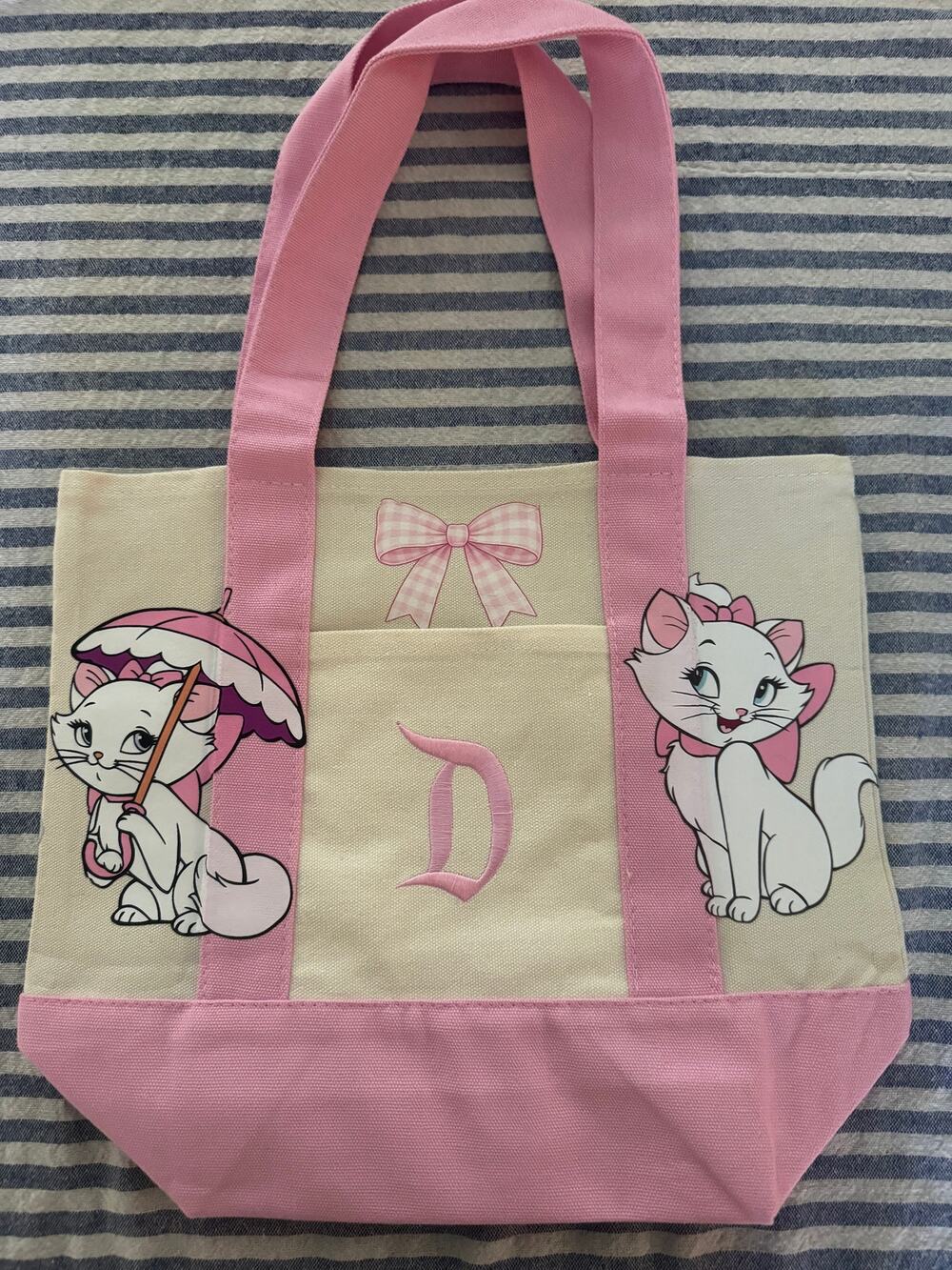 Disney Marie from Aristocats Double Sided Custom Made Mini Tote Bag